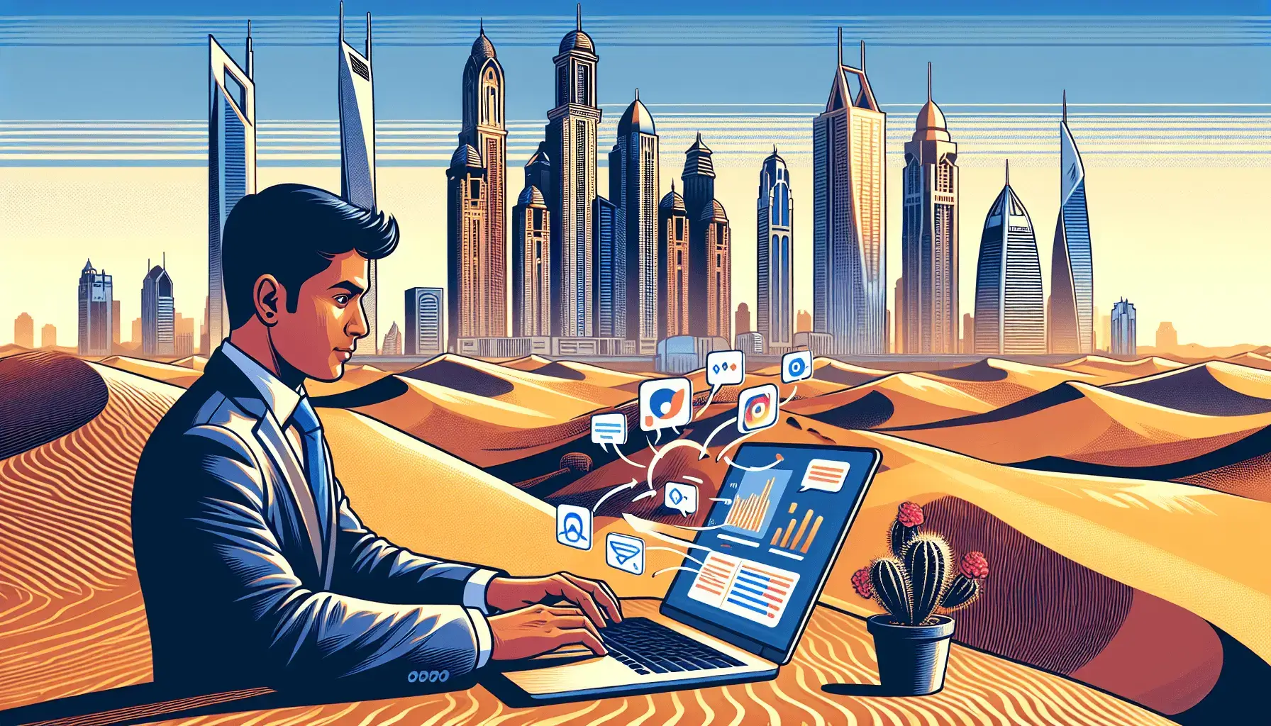 обложка для статьи про Где найти клиентов в Дубай: стратегии рекламы для малого бизнеса