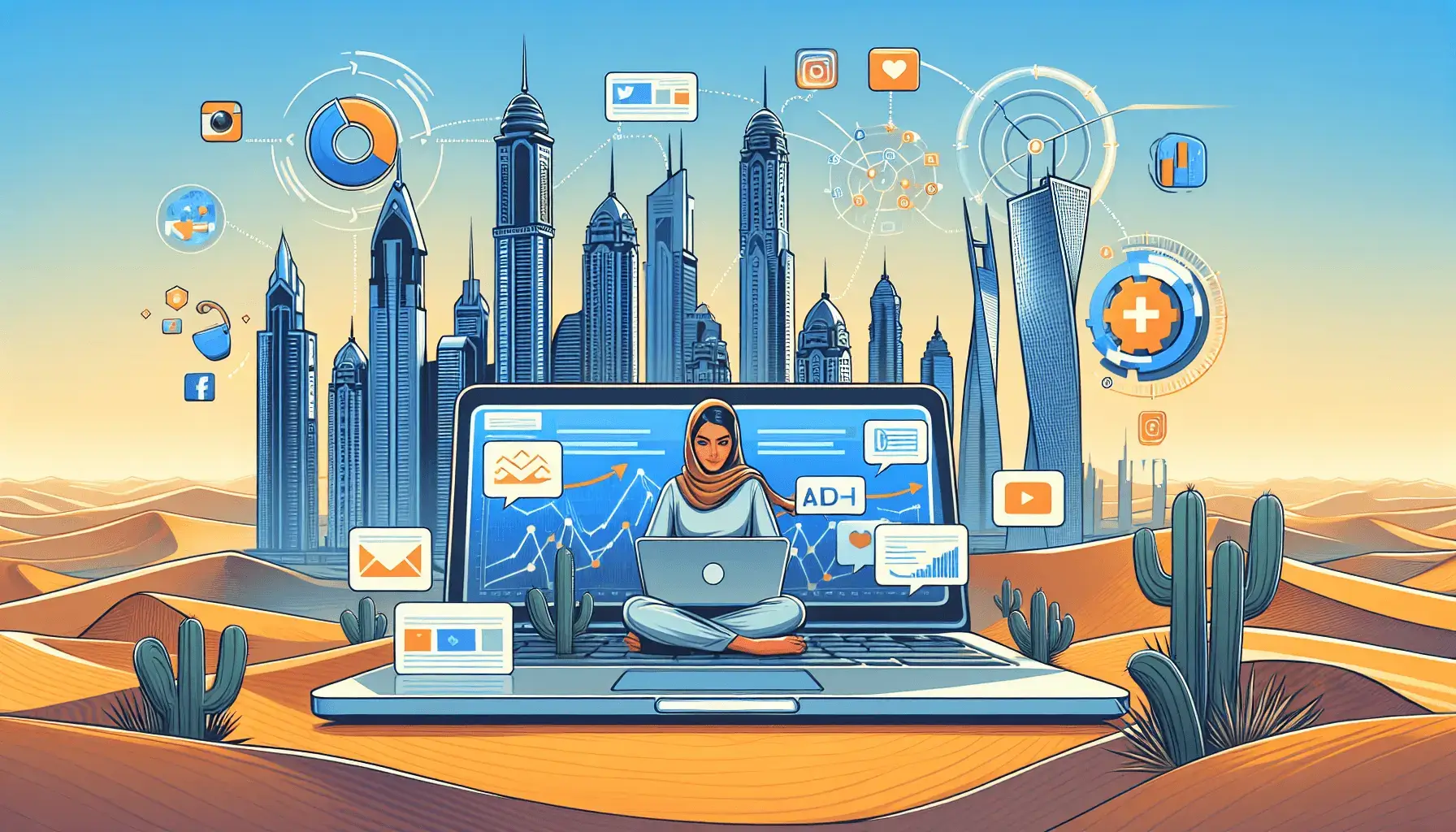 Реклама интернет-магазина в Дубае: стратегии и каналы 1 обложка для статьи про Эффективные стратегии рекламы электронной коммерции в Дубае