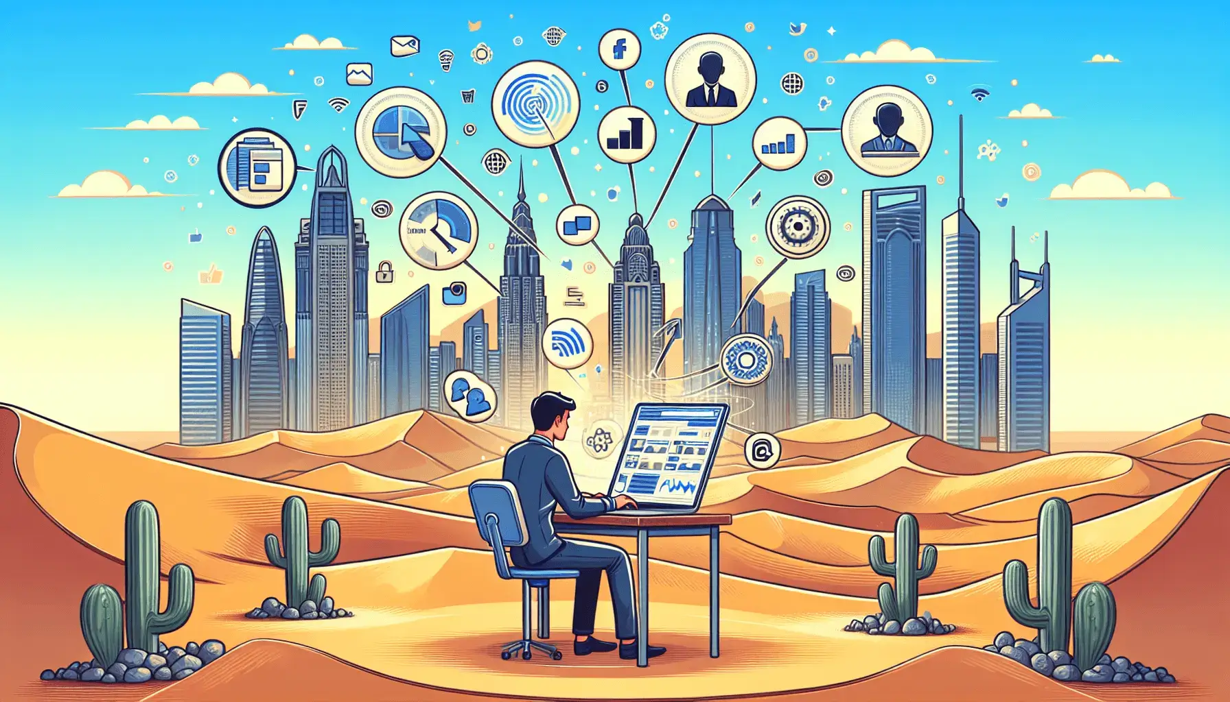 обложка для статьи про Эффективные стратегии Facebook Ads для недвижимости в Дубае