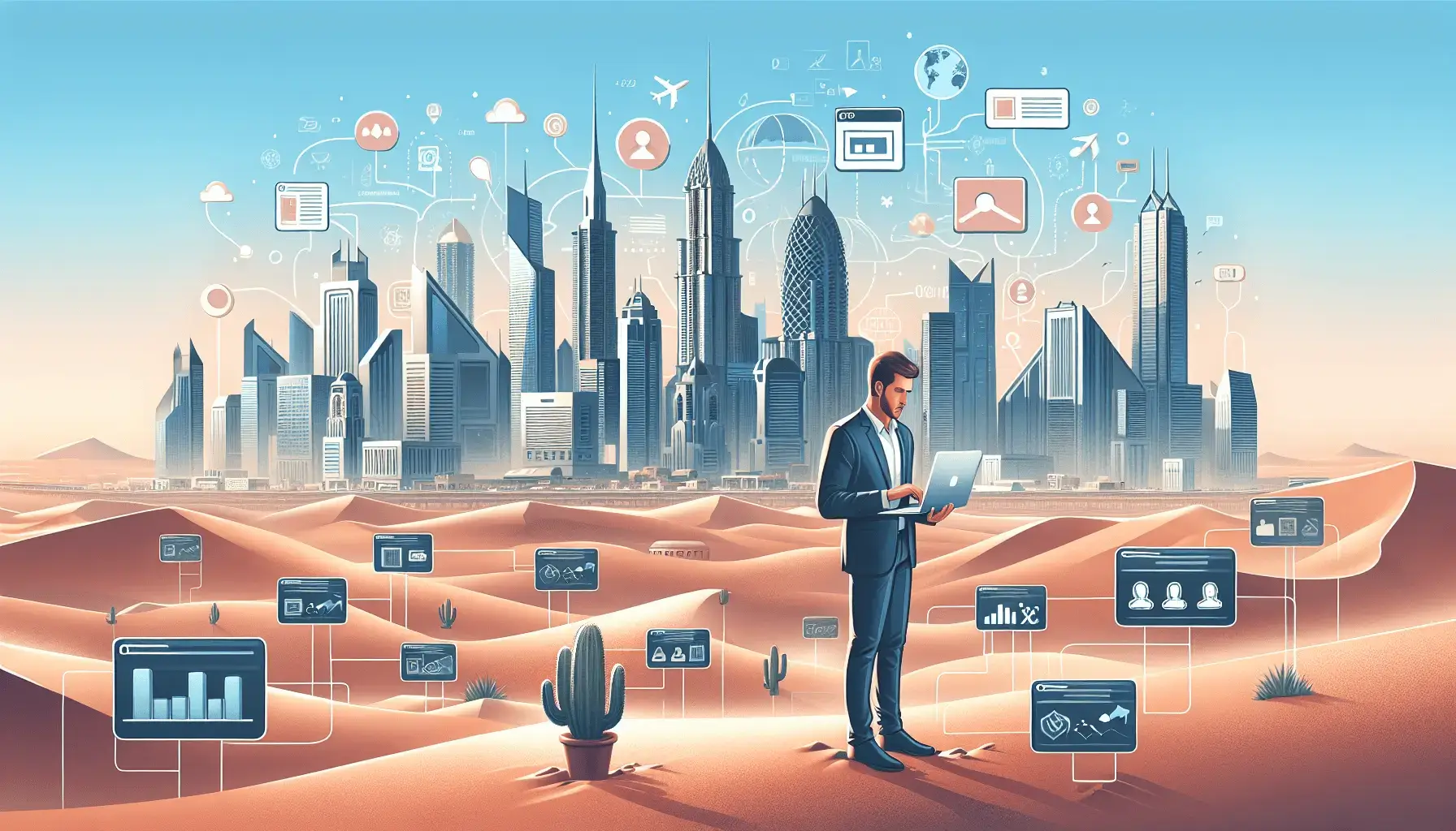 обложка для статьи про Открытие бизнеса в Эмиратах: Полное руководство для стартапов