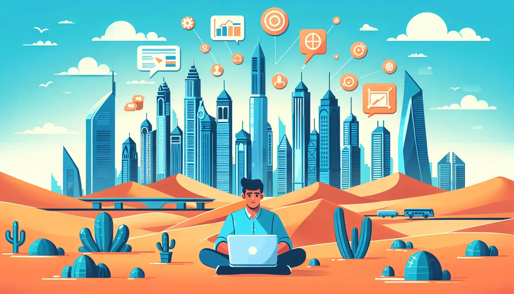 обложка для статьи про Эффективное продвижение бизнеса с помощью Facebook Ads в Дубае