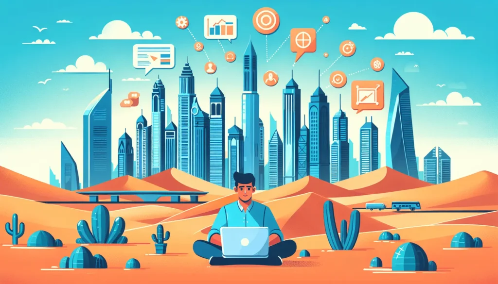 обложка для статьи про Эффективное продвижение бизнеса с помощью Facebook Ads в Дубае