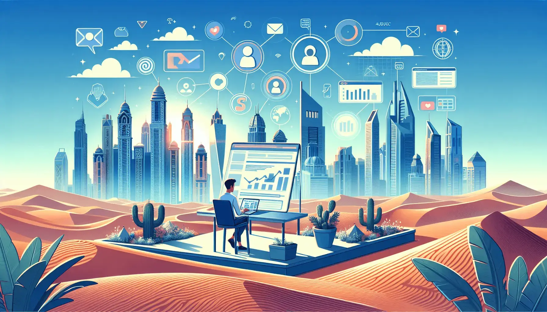 обложка для статьи про SMM для ресторанов в Дубае: стратегии и советы по продвижению