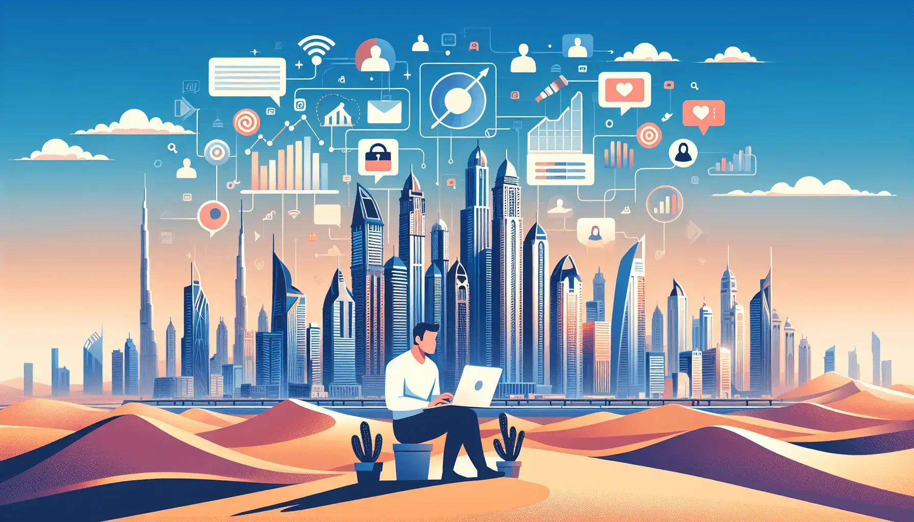 обложка для статьи про Реклама в ОАЭ: Полное руководство для бизнеса