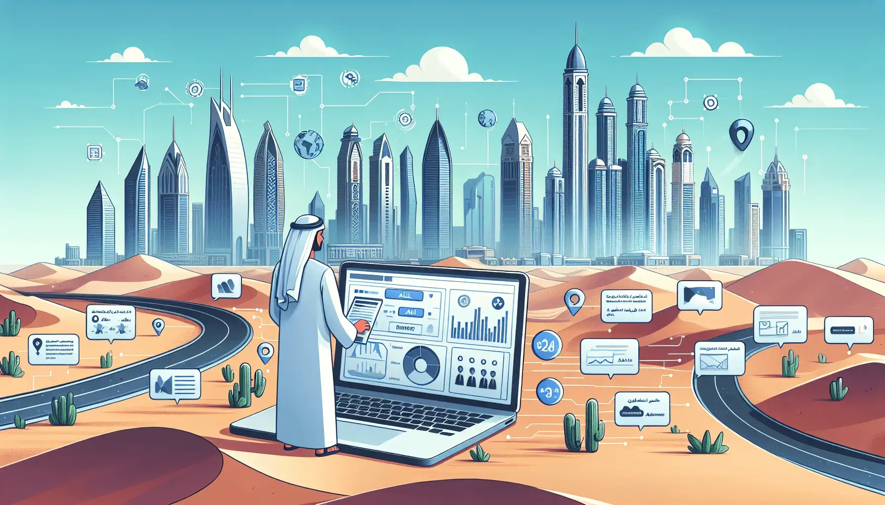 مؤتمرات الأعمال في دبي في فبراير | ذروة النشاط التجاري بالإمارات 1 обложка для статьи про Таргетинг в моде: Как привлечь покупателей в ОАЭ