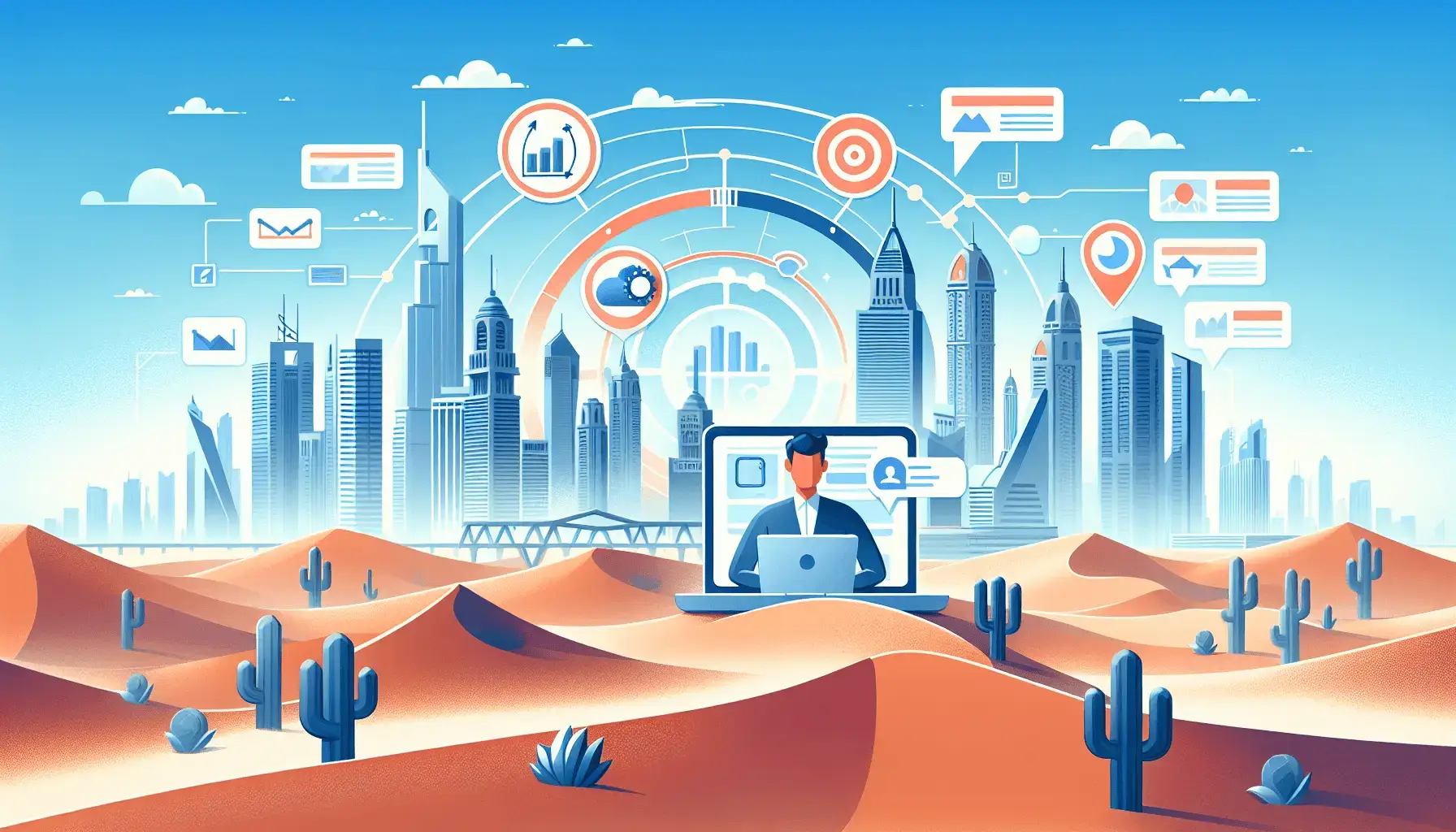 обложка для статьи про Как найти клиентов для бизнеса в ОАЭ через Instagram