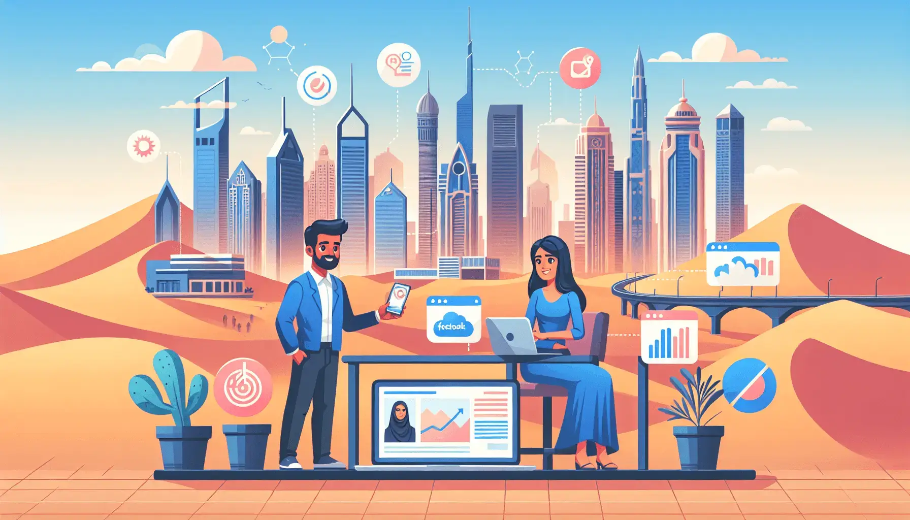 обложка для статьи про Таргет на русскоязычную аудиторию в Дубае: ключевые аспекты