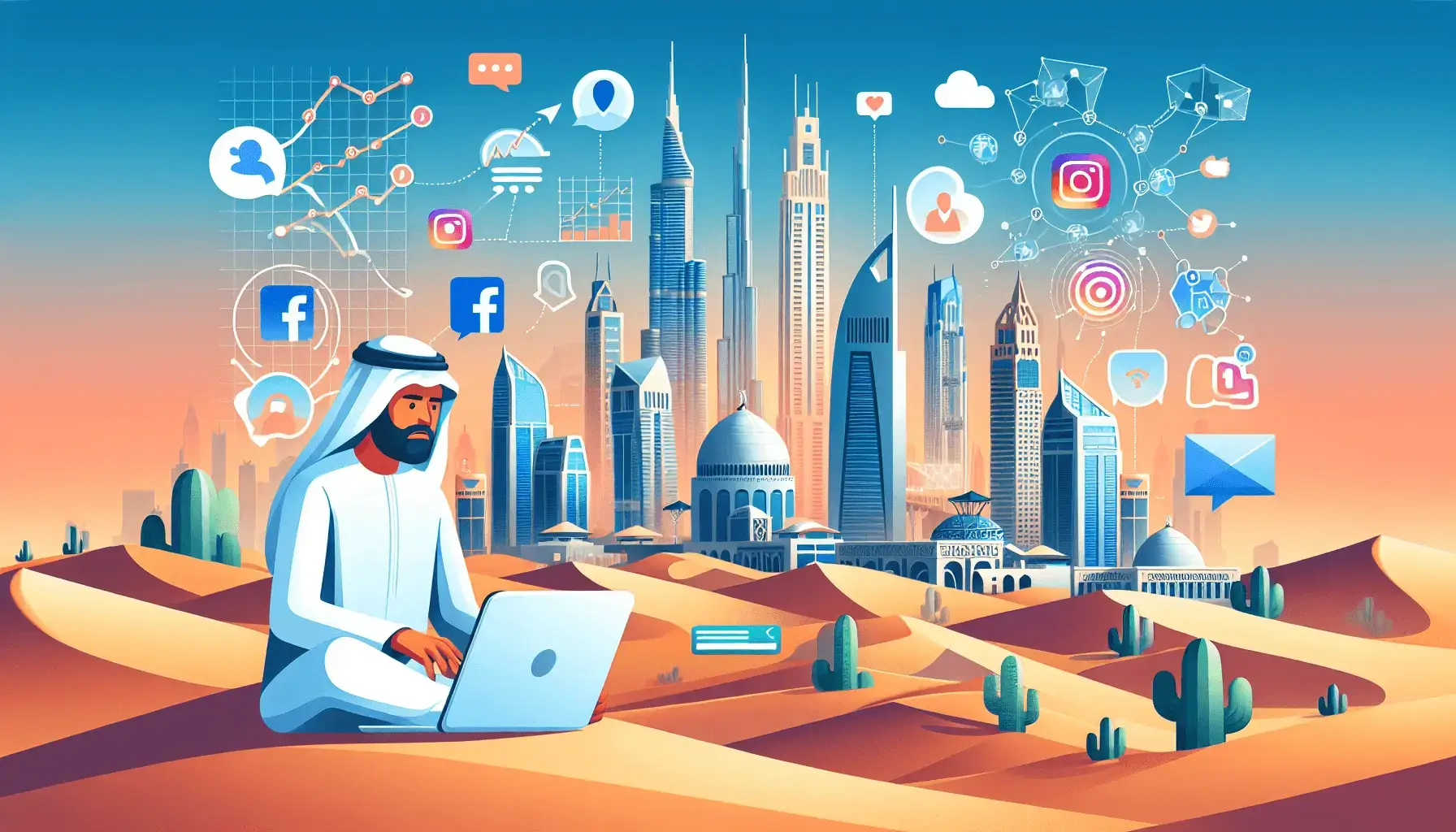 обложка для статьи про Эффективные Стратегии SMM для Финансовых Консультантов в Дубае