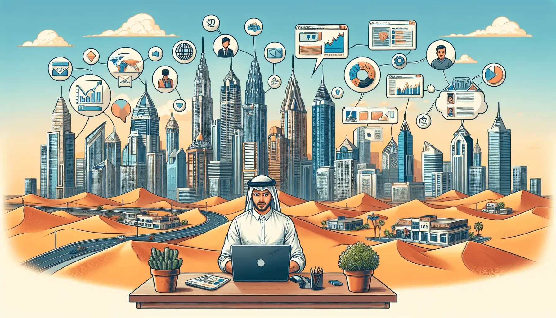 How to Promote a Business in Dubai — Digital Marketing Strategies for the UAE Market 1 обложка для статьи про Как продвигать бизнес в Дубае: руководство для малых компаний