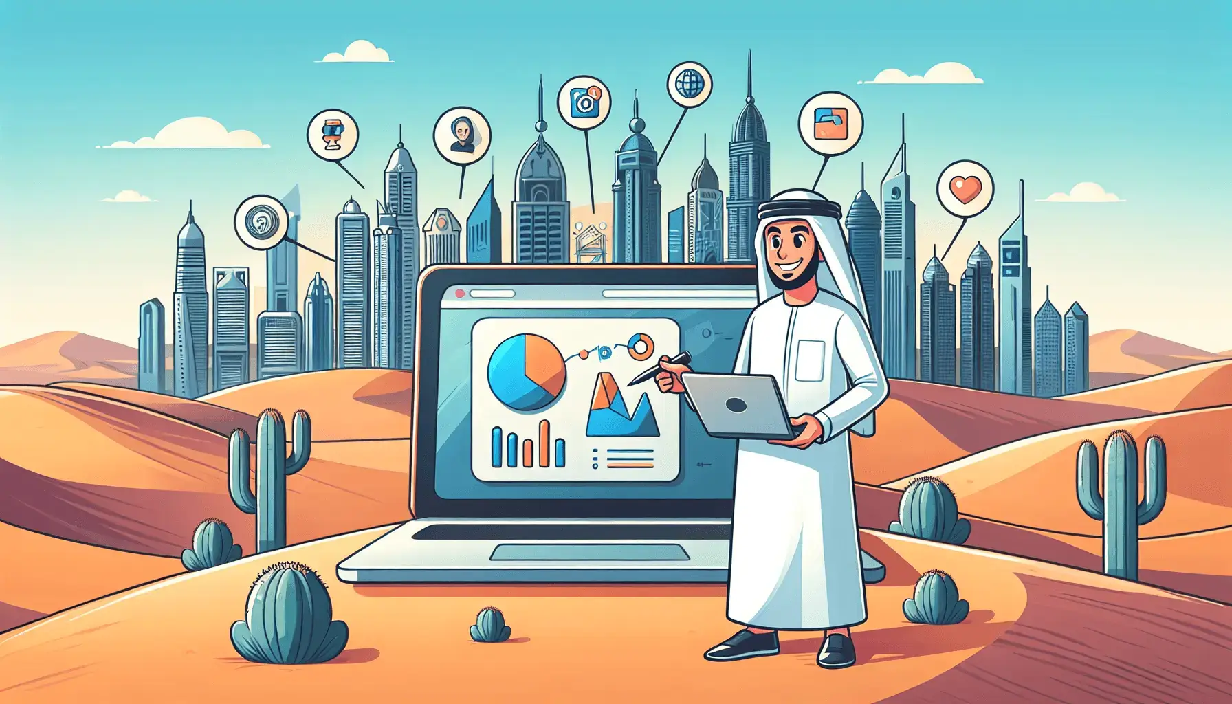 Эффективное продвижение визовых услуг в Дубае через SMM 1 обложка для статьи про Эффективное продвижение визовых услуг в Дубае через SMM