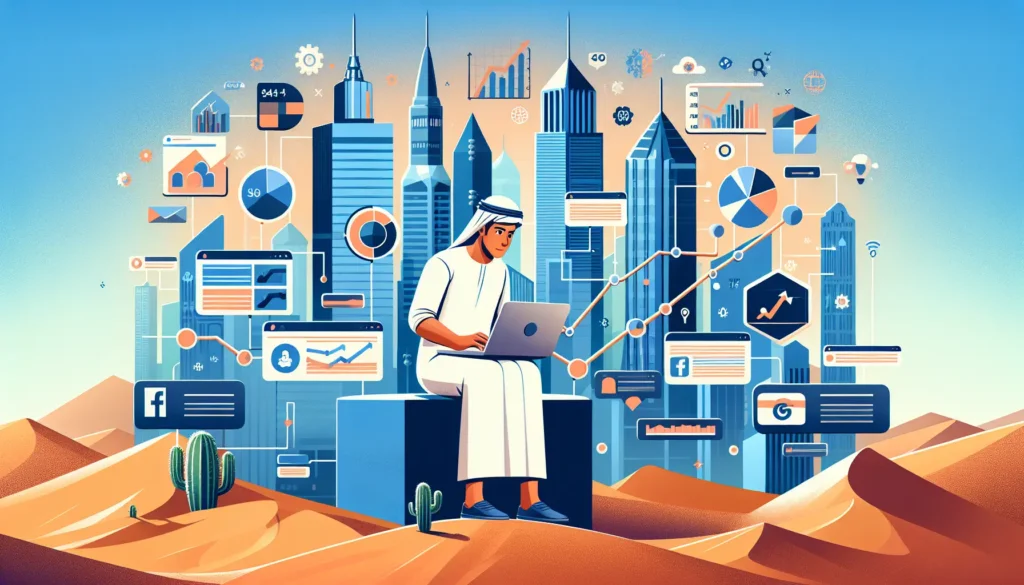 обложка для статьи про таргет в инстаграм абу-даби