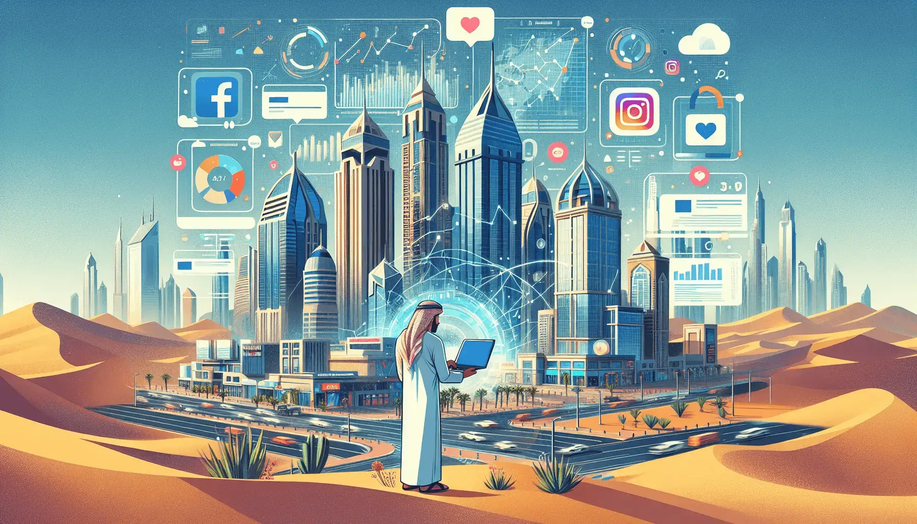 обложка для статьи про Как использовать Facebook Ads с SEO-специалистом в Дубае