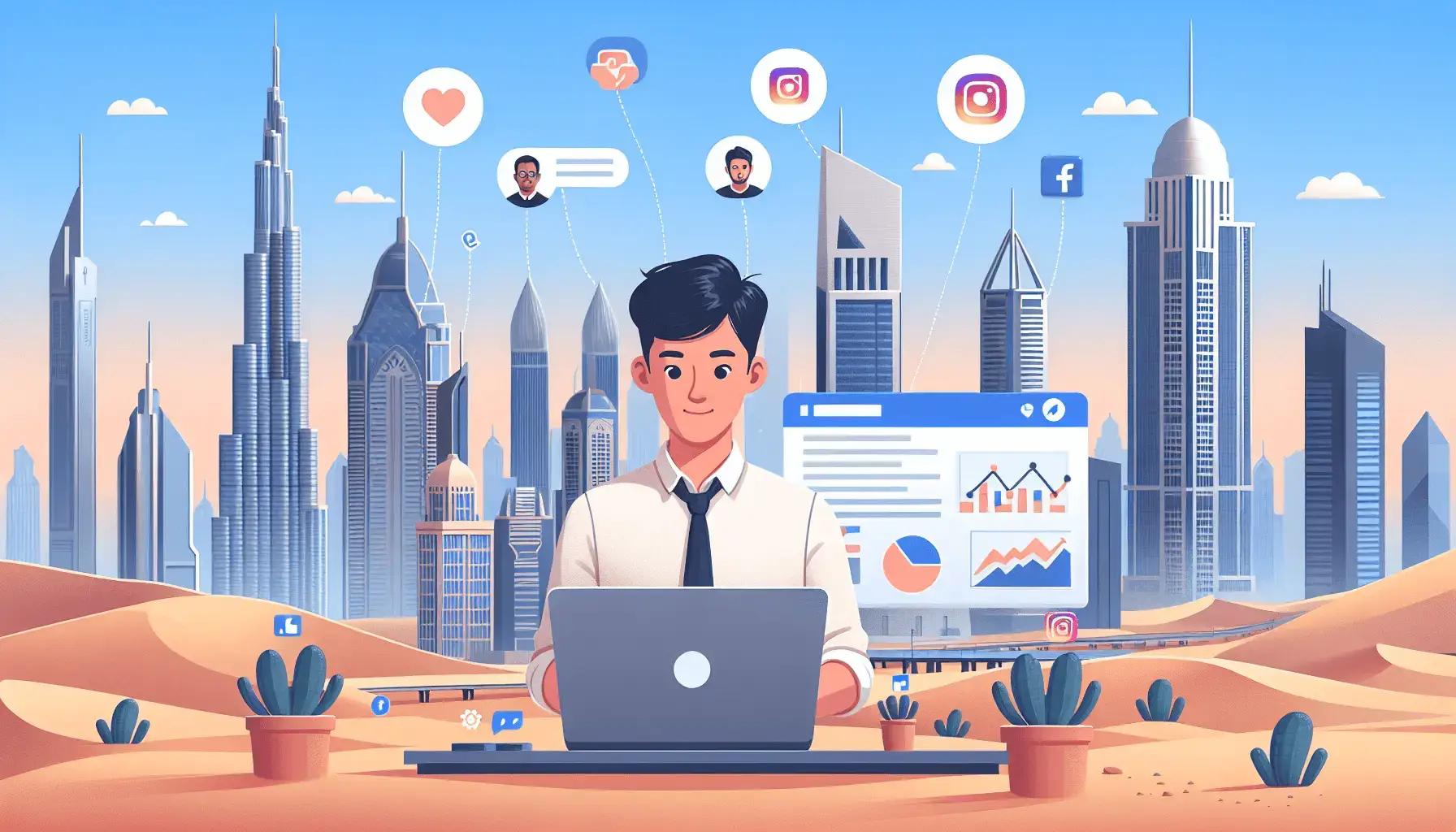Social Media Marketing in Dubai for E-commerce Growth 1 обложка для статьи про Как продавать через Instagram в Дубае: Полный гид для бизнеса