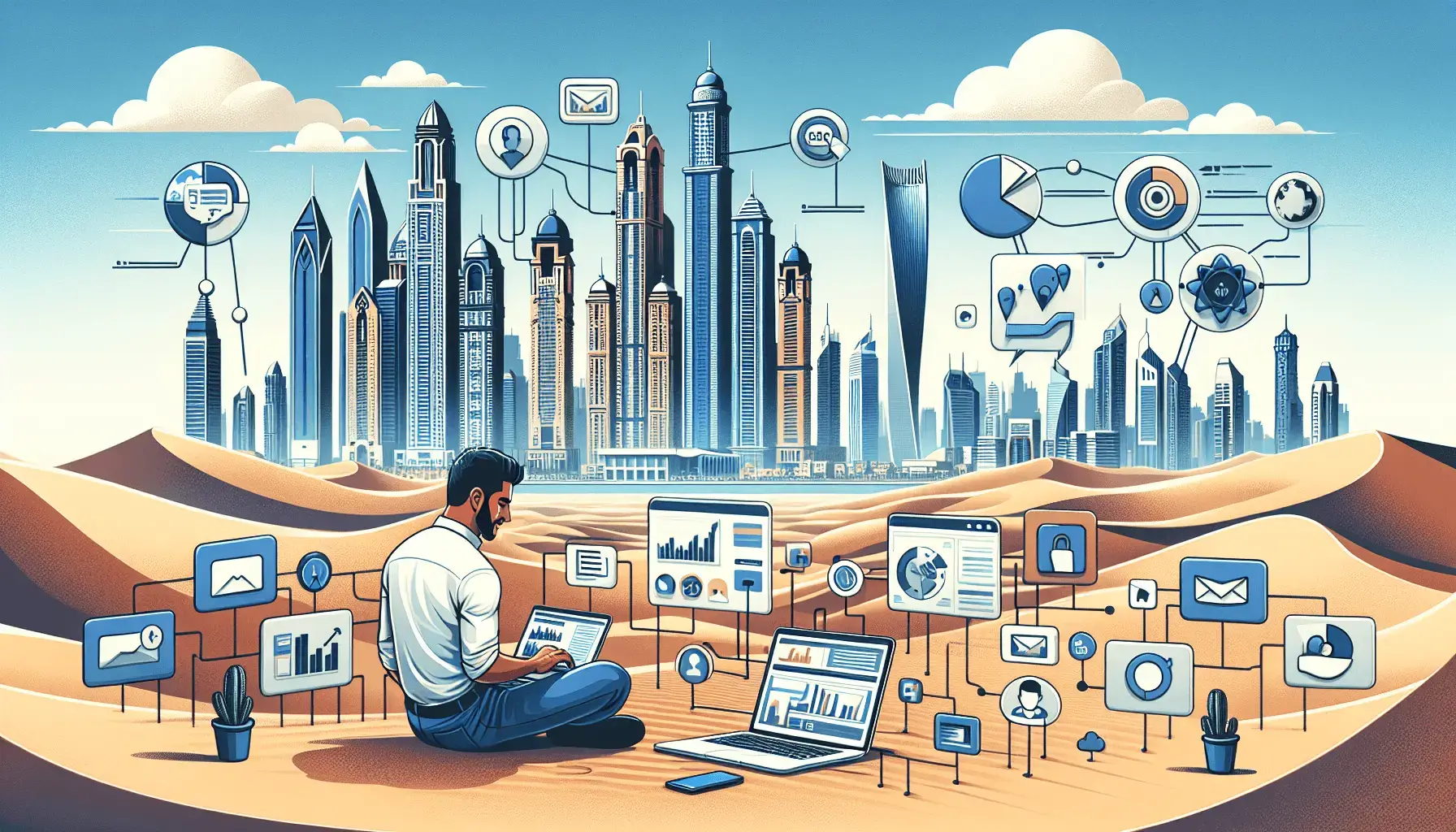 обложка для статьи про Эффективные методы продвижения онлайн-школ в Дубае