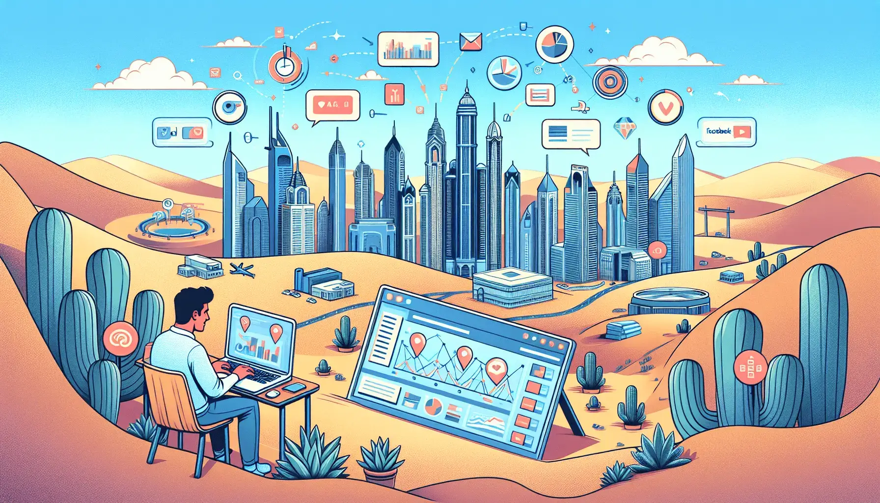 обложка для статьи про Эффективная таргетированная реклама для копирайтеров в Дубае