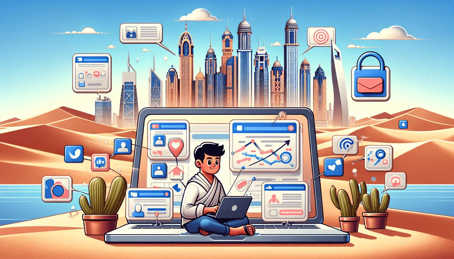 обложка для статьи про Эффективные стратегии SMM для курьерских служб в Дубае