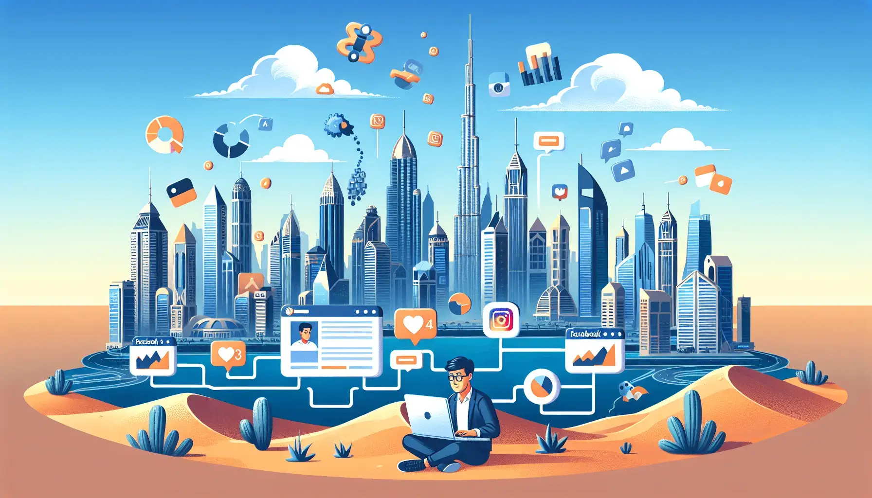 обложка для статьи про Эффективные стратегии Facebook Ads для терапевтов в Дубае