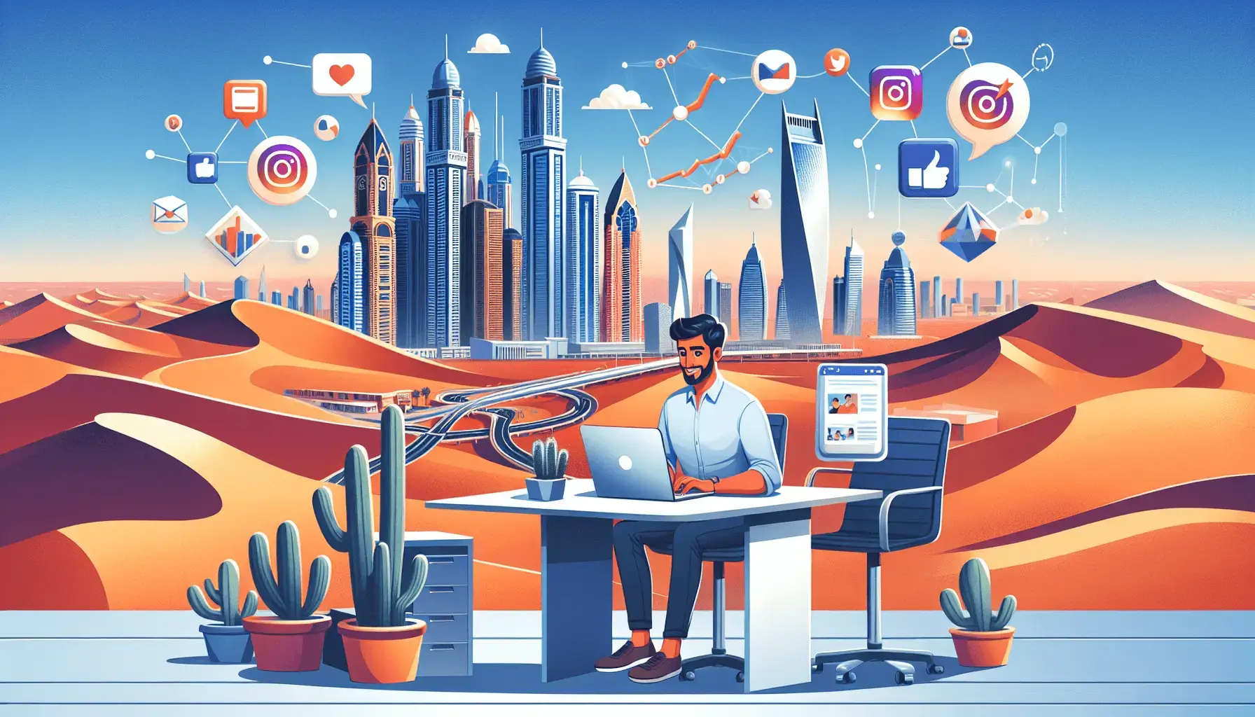 обложка для статьи про Таргетированная реклама в Instagram для клининга в Дубае