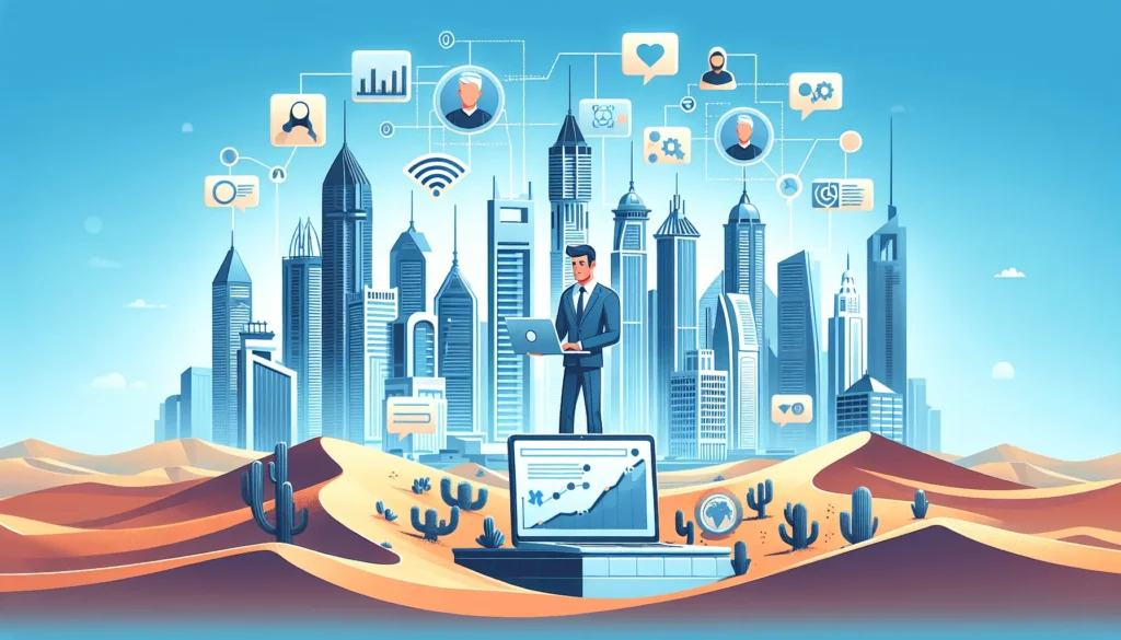 обложка для статьи про SEO или контекстная реклама: что выбрать для бизнеса в Дубае?