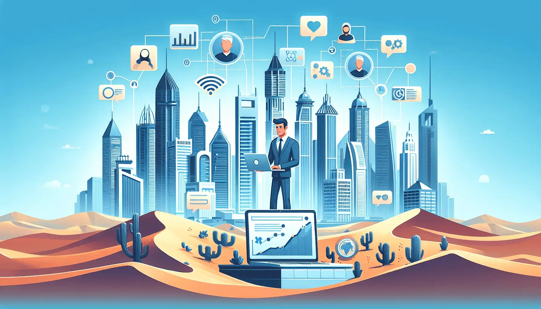 обложка для статьи про SEO или контекстная реклама: что выбрать для бизнеса в Дубае?