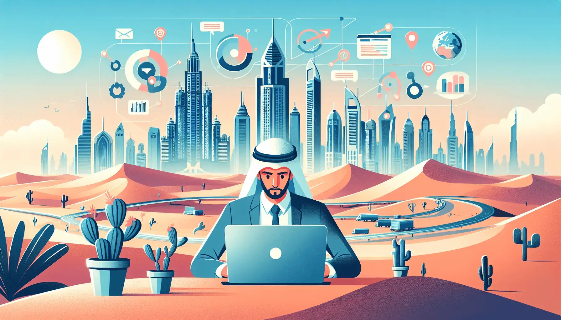 خدمات إنشاء وتصميم المواقع في دبي والإمارات: دليلك للنجاح الرقمي 1 обложка для статьи про Создание сайтов в Дубае: Как привлечь клиентов в ОАЭ