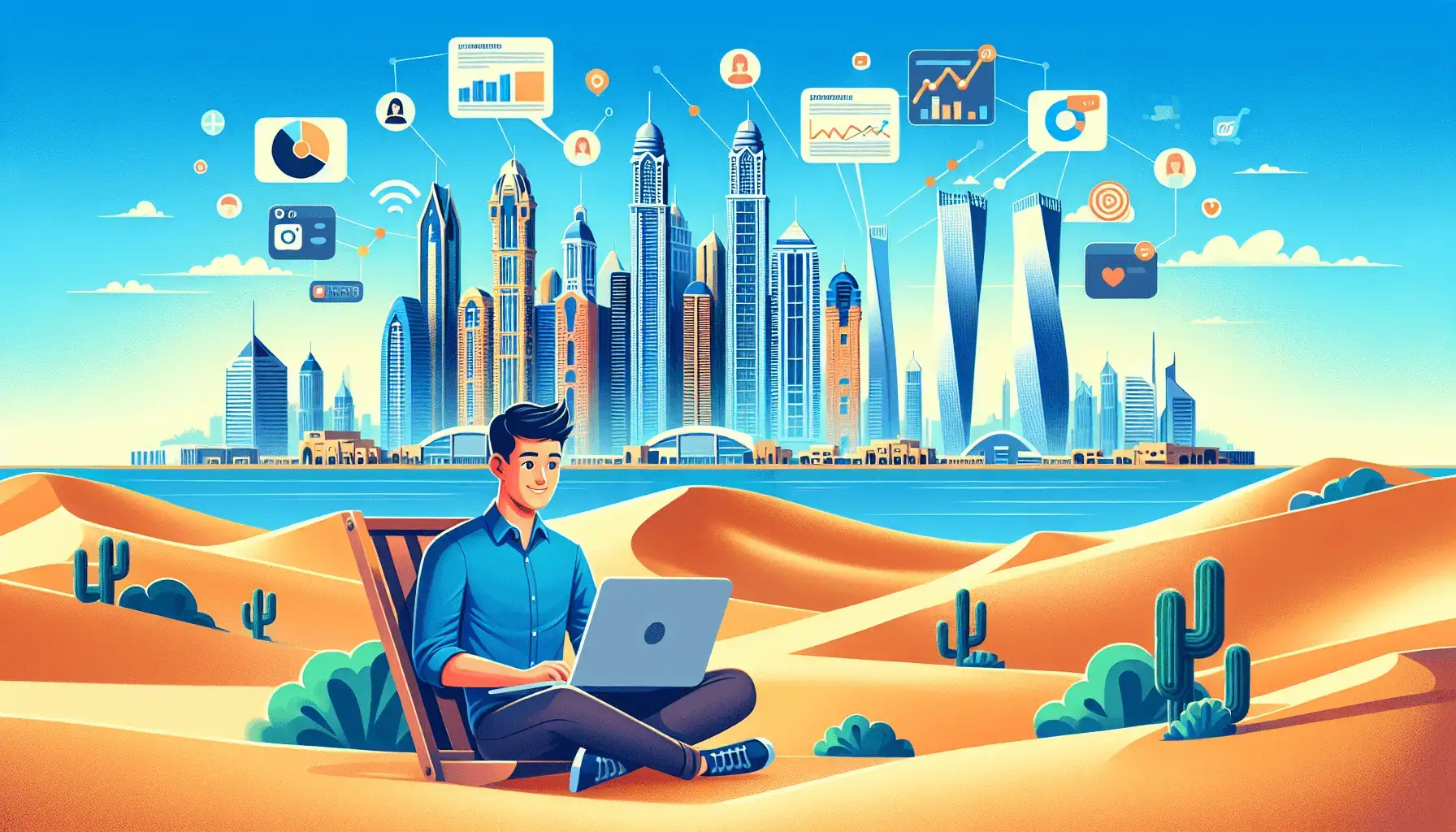 обложка для статьи про Стоимость рекламы в Дубае: что нужно знать малым бизнесам