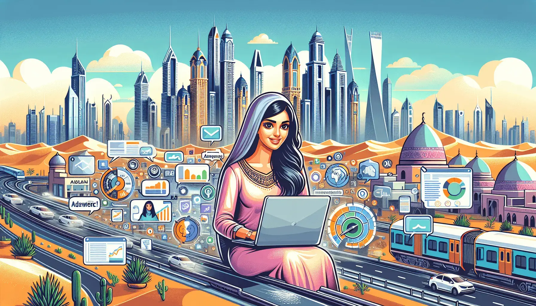 обложка для статьи про SMM Веб-Дизайнер Дубай: Конкурируйте Успешно в Цифровом Пространстве