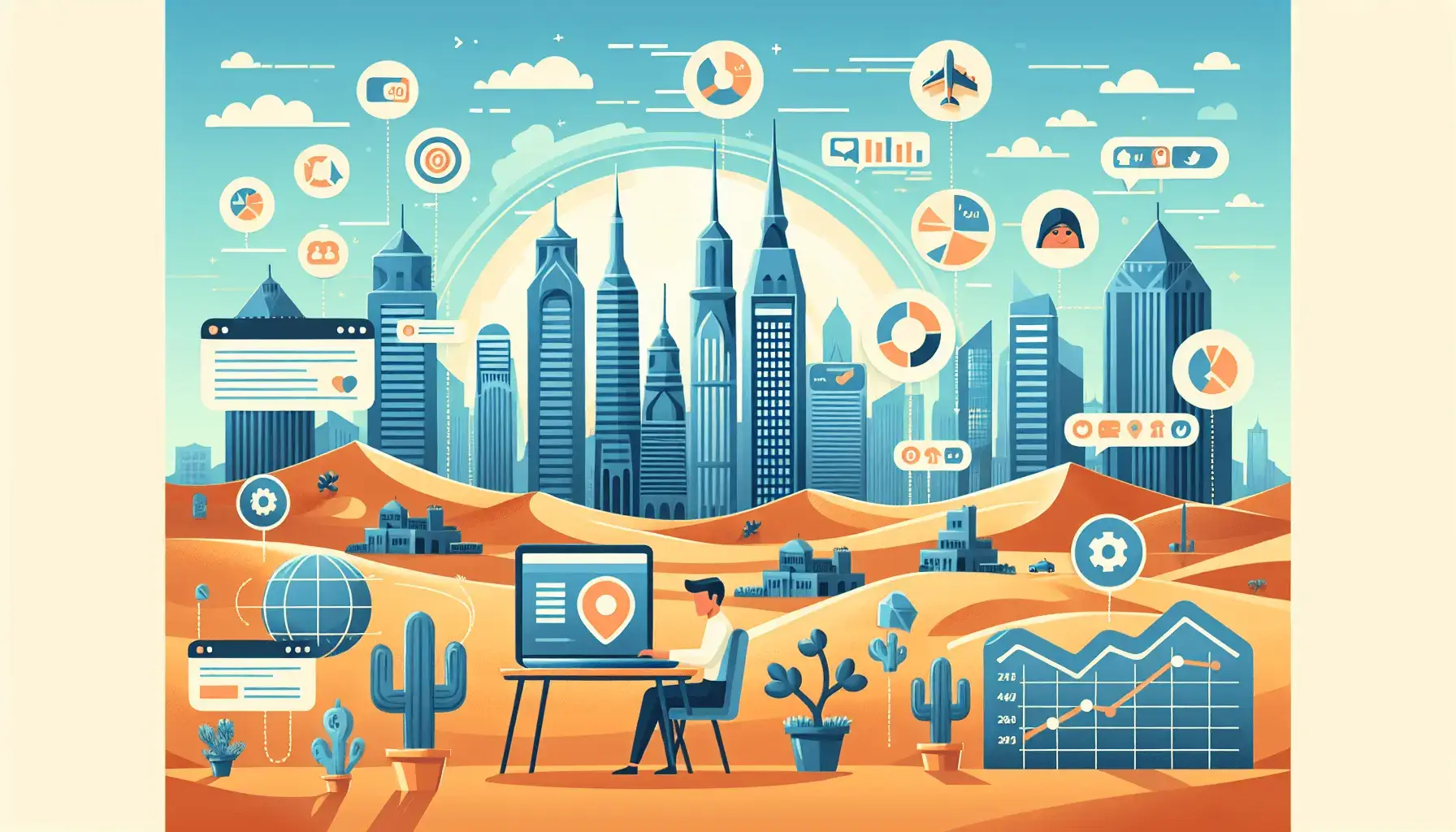 обложка для статьи про Таргетированная реклама в Дубае: Привлечение клиентов и рост продаж