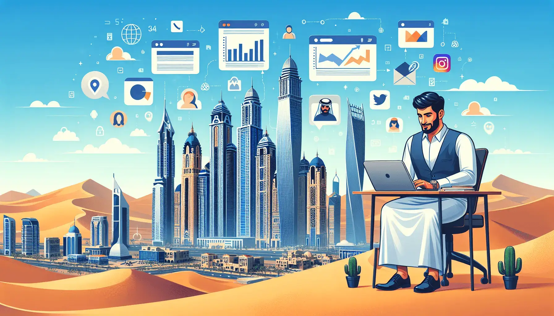 SMM Копирайтер в Дубае: Как выбрать лучшего для бизнеса 1 обложка для статьи про SMM Копирайтер в Дубае: Как выбрать лучшего для бизнеса