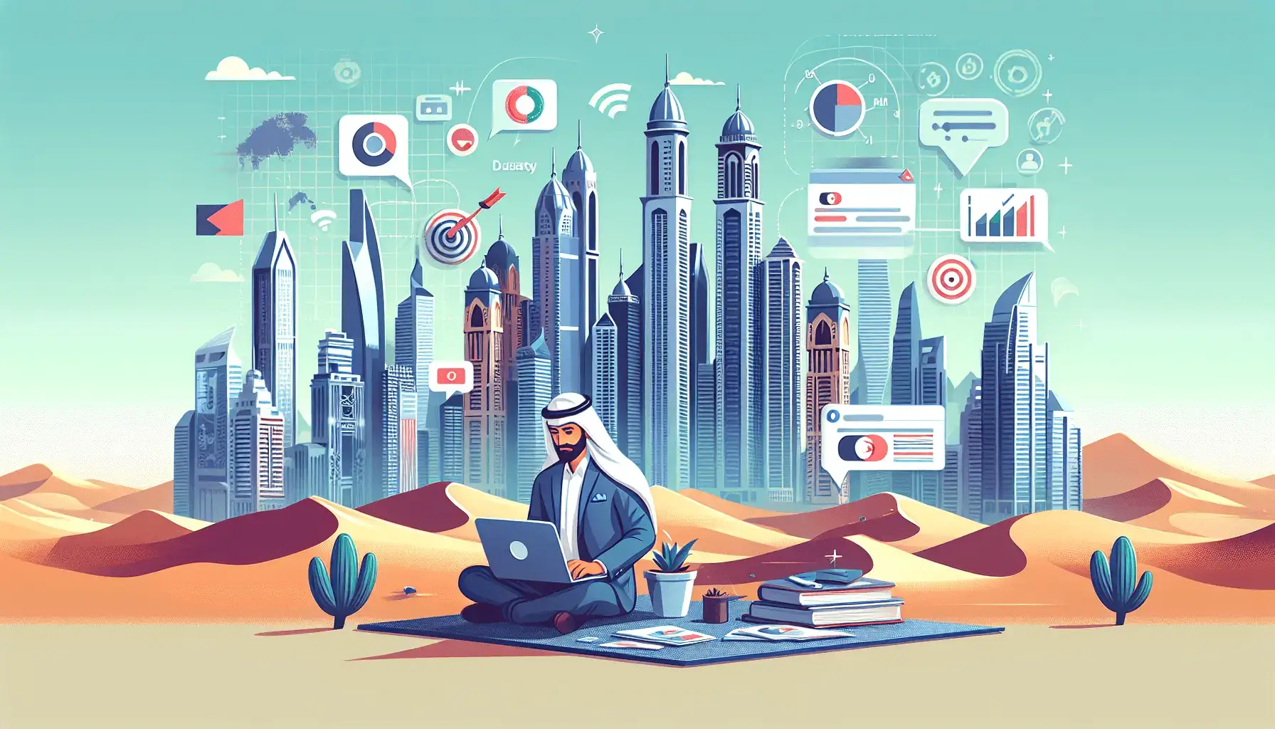 Dubai: Russian Audience Targeting & Marketing for UAE Success 1 обложка для статьи про Русскоязычный таргетолог в Дубае: Продвижение бизнеса в ОАЭ