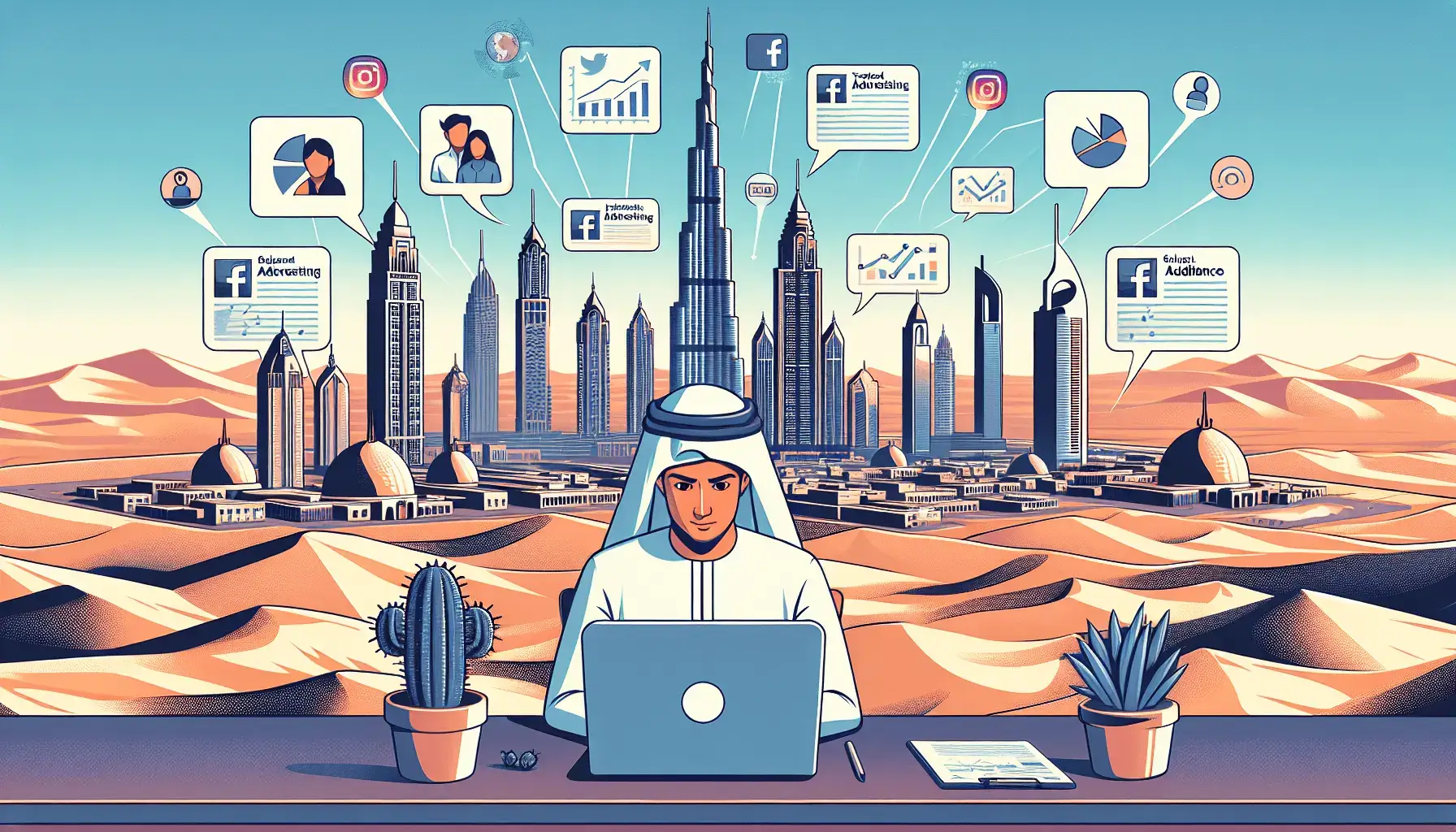обложка для статьи про Как продвигать бизнес в Дубае: советы и стратегии