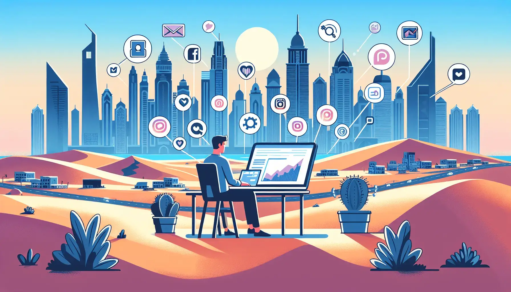 обложка для статьи про SMM для мастеров депиляции в Дубае: Привлечение клиентов через соцсети