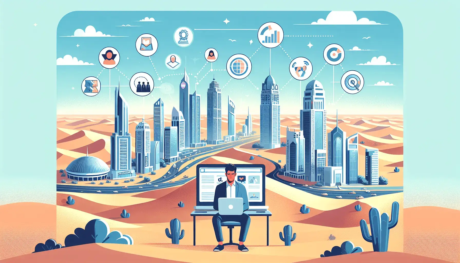 Как открыть энергетическое агентство в Masdar City ОАЭ 1 обложка для статьи про Таргет фейсбук в Дубае: Полное руководство по рекламе