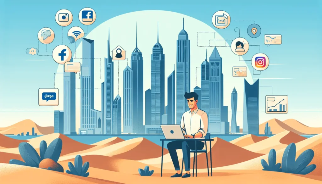 обложка для статьи про Таргетированная реклама в ОАЭ для малого бизнеса из России: пошаговое руководство