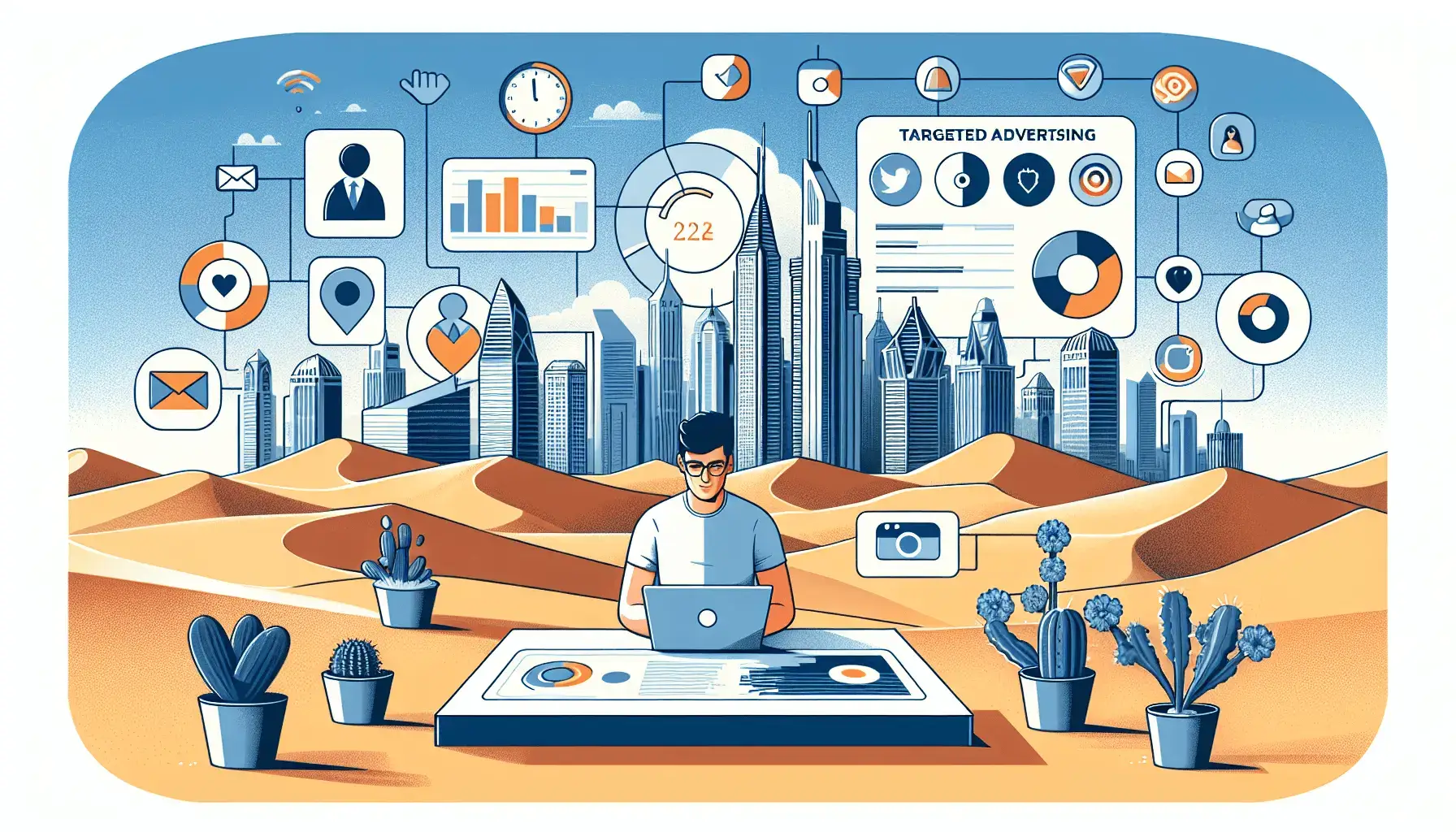обложка для статьи про Таргетированная реклама для веб-дизайнеров в Дубае: привлечение клиентов