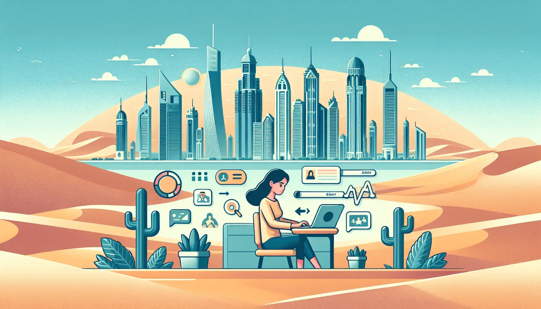 обложка для статьи про SMM редактор блога в Дубае: как добиться успеха в SMM