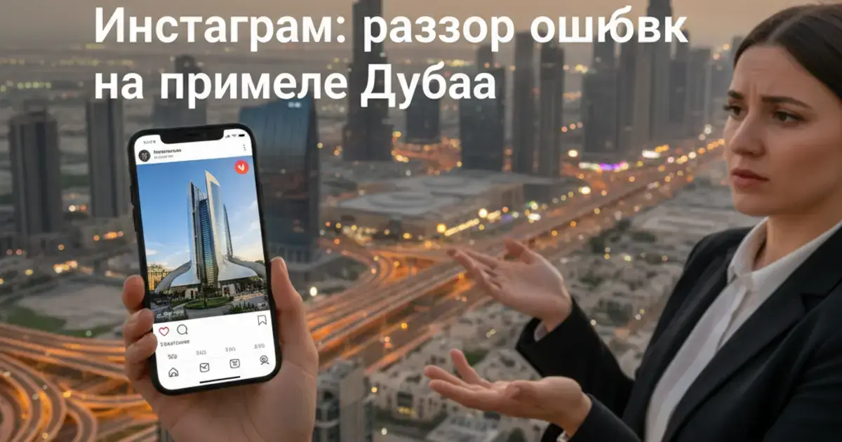 обложка для статьи Почему падает охват в Инстаграм: разбор ошибок на примере Дубая